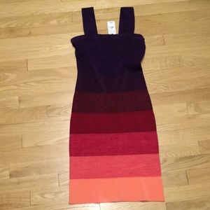 Express purple ombré dress bodycon